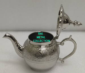 Awesome Brass Tea <b>Pot</b> for Home Hotel Kitchenware Serving Tea <b>Pot</b> Decorative Silver Plated Customized Size Brass Tea & Coffee <b>Pot</b> - Product Image 1