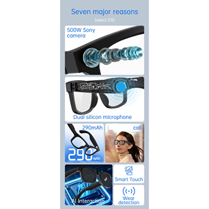แว่นตาอัจฉริยะ Aimb Glasses S2 Max บันทึกวิดีโอ 1080P กันน้ำ IPX4 กรอบโลหะ ระบบนำทาง AR ผู้ช่วย AI - Product Image 6