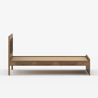 Arcova - Base de Cama Moderna de Madera de Mango Sólida, Ecológica y Duradera, con Cabecera, Muebles de Dormitorio, Tamaños King y Queen