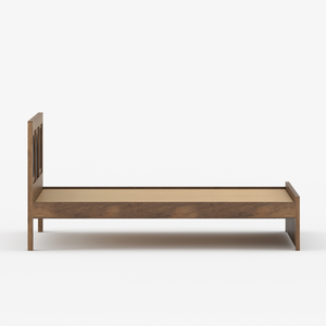 Lit plateforme Arcova moderne en bois massif avec tête de lit, meuble de chambre en bois, cadre de lit taille King ou Queen - Product Image 3