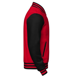 Veste universitaire logo personnalisé | Manteau unisexe letterman | Style bombardier brodé | Finition des manches en laine et PU - Product Image 5