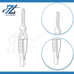 Abrazadera Dieffenbach Bulldog 45mm, mordazas lisas finas curvas 2,5mm, abrazadera de oclusión vascular atraumática, acero inoxidable quirúrgico - Product Image 3
