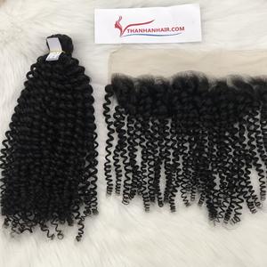 Paquetes de cabello rizado crudo al por mayor 100% cabello vietnamita sin procesar virgen Remy Color natural paquetes rizados extensiones de cabello humano - Product Image 3