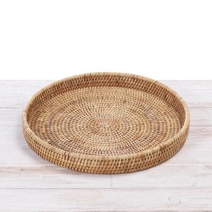 Top nouveaux Arts indiens fabriqués à la main en nacre naturelle plateau en rotin assiettes faites à la main plats légers fêtes alimentaires bas quantité minimale de commande - Product Image 4