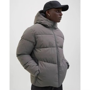 Veste matelassée épaisse imperméable pour homme avec logo sur le devant, décontractée, pour l'hiver - Product Image 2