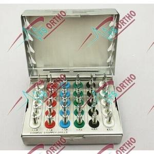 Juego de taladro cónico de implante dental manual de acero inoxidable de 30 piezas con kit universal de tapón - Product Image 5