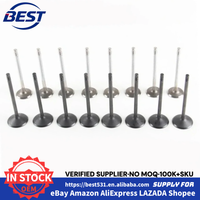 Kit de soupapes d'admission et d'échappement moteur 16 pièces compatible 2.0 2.4 L Essence 05-17 A20 Z20 A22 Z22 LTG LE5 pour BUICK CHEVROLET PONTIAC GMC SATURN