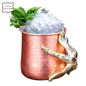 Latest Design Antique <b>Metal</b> Copper Mug With Brass Handle Moscow Mule Mug Hammer Antique Moscow Mule Copper Mug - Product Image 2
