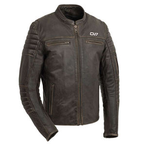 Chaquetas de cuero resistentes al agua de alta calidad para hombres/chaqueta de cuero de calidad superior con cremallera de alta calidad - Product Image 1