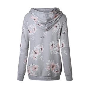 Sudaderas con capucha para mujeres, chicas adolescentes, informal, holgadas, de Color sólido, de manga larga, sudadera con capucha, Tops, sudaderas informales de manga larga - Product Image 5