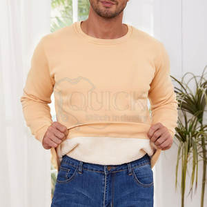 Design chaud hiver décontracté Sherpa polaire sweat-shirt coton mélangé tissu durable et élégant respirant et écologique hommes - Product Image 2