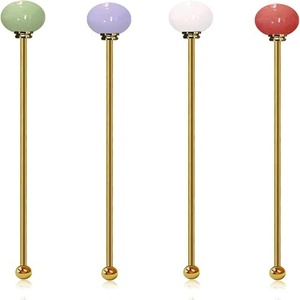 H.M.A Handicrafts Japanese <b>Cocktail</b> <b>Stirrer</b> Set Long Stainless Steel Mixing Spoon for Drinks Home Bar Party Use - Product Image 3