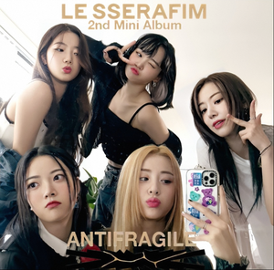 Carte photo K-POP authentique LE SSERAFIM 2ème mini album [ANTIFRAGILE] HYBE CD officiel version COMPACT Corée scellé Merch - Product Image 1