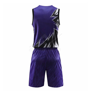 Uniforme de basket-ball pour hommes au design unique, respirant, à séchage rapide, vêtements de sport - Product Image 2