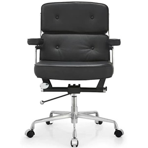 Silla de Oficina Ejecutiva Moderna con Respaldo Alto, Estructura de Acero Inoxidable, Reclinable, Giratoria, Silla de Computadora Resistente, de Lujo para Gerentes - Product Image 1