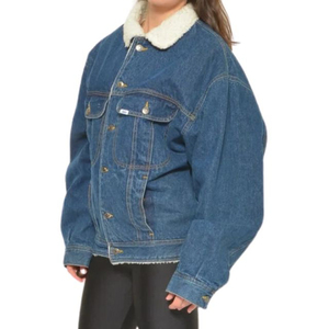 Femmes Crop Denim veste 2025 mode lavé jean veste dames à manches longues recadrée denim veste OEM gros taux respirant - Product Image 3