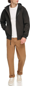 High Street Lightweight Softshell <b>Jacket</b> <b>Fleece</b> <b>Lined</b> Hooded Winter Hiking Windbreaker Water-Resistant Canvas Fabric for men's - Product Image 5