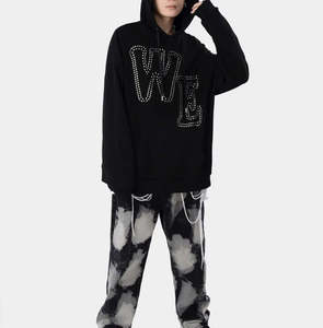 Fabricants de vêtements OEM, sweat-shirt unisexe avec strass, broderie de logo personnalisée, hiver/été, Marfa International (vérifié par PayPal) - Product Image 4