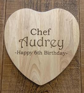 Handcrafted Heart Shaped Wooden Chopping Board Custom Engraved Board Ideal for Food Prep And Special Occasions From India - Product Image 5