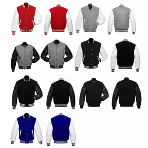 Veste de sport en polyester/coton élégante pour homme avec col montant, design personnalisé, saison hivernale, personnalisable - Product Image 1