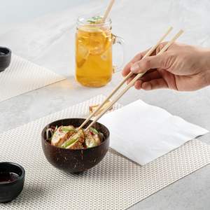 Tazón Reutilizable Hecho a Mano, Pulido con Aceite de Coco, Tazones de Coco Ecológicos, Tazón para Comer Hecho a Mano, Vajilla Sostenible al por Mayor - Product Image 3