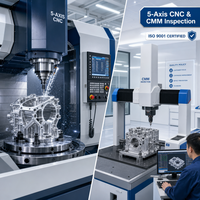 Pièces en aluminium usinées CNC 5 axes sur mesure OEM, composants de fraisage et de tournage de précision anodisés pour équipements d'automatisation