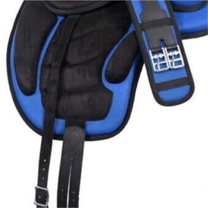 Premium Leather <b>Treeless</b> Horse Riding <b>Saddle</b> Western and English Style for Riding - Product Image 2