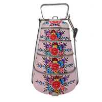 Boîte à lunch en métal Tiffin en acier inoxydable multifonctionnelle de qualité supérieure avec clip de verrouillage