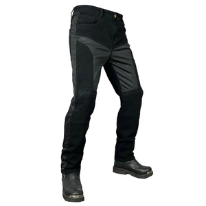 Jeans de moto pour hommes, pantalon en denim avec protections amovibles, maille respirante, séchage rapide, vêtements de tourisme - Product Image 1