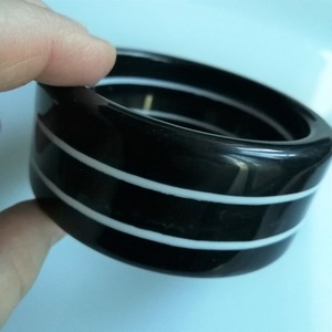 3 unids/set geometría exagerada arco grueso resina brazalete pulseras para mujeres encantos señoras brazalete en mano accesorios joyería de moda - Product Image 3