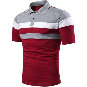 Polo de alta calidad 100% poliéster/algodón para hombre, transpirable, cómodo, estampado personalizado, logotipo, precio de fábrica corto, OEM disponible - Product Image 1