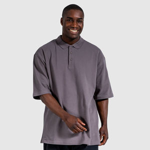 Camisas Polo Extra Grandes para Hombre de Alta Calidad OEM, Personalizadas, de Poliéster y Algodón, Estilo Piqué, Suaves, Casuales, de Manga Corta, Talla Grande - Product Image 1