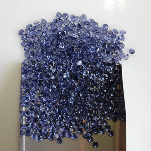 Iolita Púrpura Natural de 2.75 mm, Corte Brillante Redondo, Piedra Preciosa Suelta de la Mejor Calidad con Efectos Pleocróicos para la Fabricación de Joyas - Product Image 2