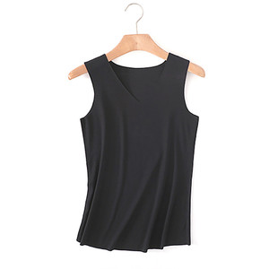 เสื้อกล้ามผ้าสแปนเด็กซ์สำหรับผู้ชายเสื้อกั๊กผ้า95% 5% สีดำว่างเปล่าไซส์ใหญ่พิเศษซักได้ตามต้องการ - Product Image 3