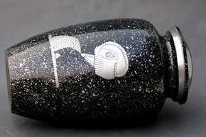 Cremation Urn <b>for</b> Human Adults Pets Large Decorative Urns <b>for</b> Memorial Keepsake Urn <b>for</b> <b>Ashes</b> Color Black - Product Image 5