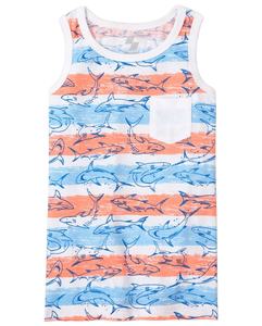 Camiseta informal sin mangas de algodón 100% para hombre con insignia, Jersey de punto transpirable, diseño estampado completo ecológico - Product Image 4