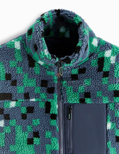 Vente en gros de vestes grande taille pour hommes veste Sherpa en polaire personnalisée veste d'hiver surdimensionnée unisexe à capuche en coton épais veste chaude - Product Image 6