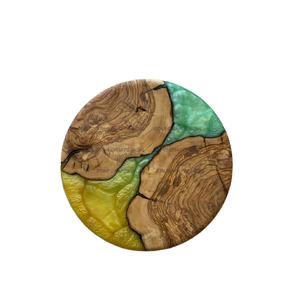 Venta al por mayor de fábrica personalizada de alta calidad de 10 cm de color blanco y madera mejores posavasos para bebidas para soporte y venta - Product Image 1