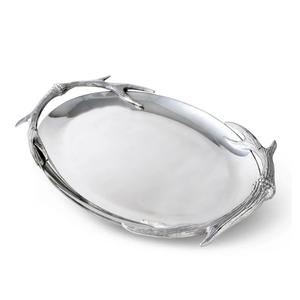 Plateau de service en aluminium Plateau de service design fait main de qualité supérieure Plateau de service design classique et élégant en gros - Product Image 1