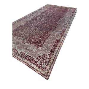 Alfombras de Lana y Seda Anudadas a Mano Aalam, Diseño Floral Rojo y Naranja para Hogar y Auto, Rectangulares, Modelo Pae-6169, Alfombra de Sala, Pasillo - Product Image 2