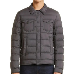 OEM Custom Logo Cotton Puffer Jacket Men <b>Winter</b> Fashion Casual Classic Solid Zippers Long Stand Collar High Street Coated Hooded - Product Image 1