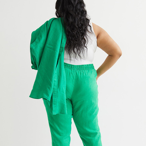 Pantalones de piel auténtica para mujer, Pantalón ajustado con cuatro bolsillos, para fiesta, personalizado - Product Image 5