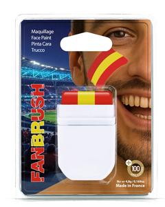 Pinceles de Maquillaje para la Copa Mundial de España, Venta al por Mayor para Distribuidores, Hechos en Francia, 48 Naciones, Colores y Logotipos Personalizados - Product Image 1