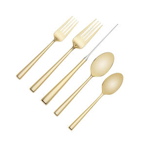 Couverts en acier inoxydable de bonne qualité de luxe fabriqués en Inde ensemble de couverts en métal plaqué argent pour les besoins quotidiens - Product Image 6