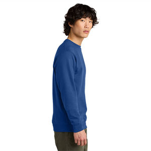 Sudadera de cuello redondo azul real unisex, jersey liso de lana, jersey de calle informal con logotipo personalizado - Product Image 3