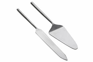 ชุดเสิร์ฟเค้กสแตนเลส 2 ชิ้น ดีไซน์สวยงาม ทนทาน เป็นมิตรกับสิ่งแวดล้อม เหมาะสำหรับเสิร์ฟอย่างง่ายดายที่บ้าน ร้านกาแฟ และร้านอาหาร - Product Image 4