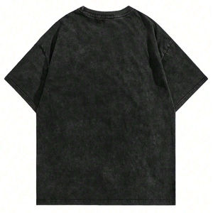 Hombres de gran tamaño DTG DTF personalizado impreso camisetas algodón Streetwear gráfico Casual Top directo de fábrica - Product Image 2