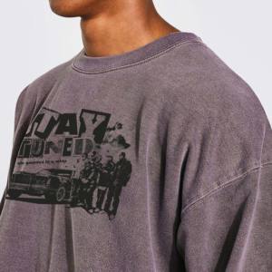 Chándal de chándal unisex informal XXL vintage lavado con ácido, ropa de calle de talla grande, pantalones de chándal con capucha, conjuntos de chándal elásticos sólidos - Product Image 5