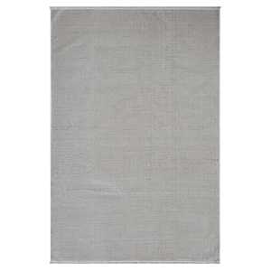 KD008 Tapis en velours gris grande surface fabriqué à la machine Tapis de chambre rectangulaire à motif abstrait texturé doux pour le salon - Product Image 1