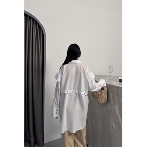 Blusa/Camisa Blanca de Diseñador para Mujer - Product Image 1